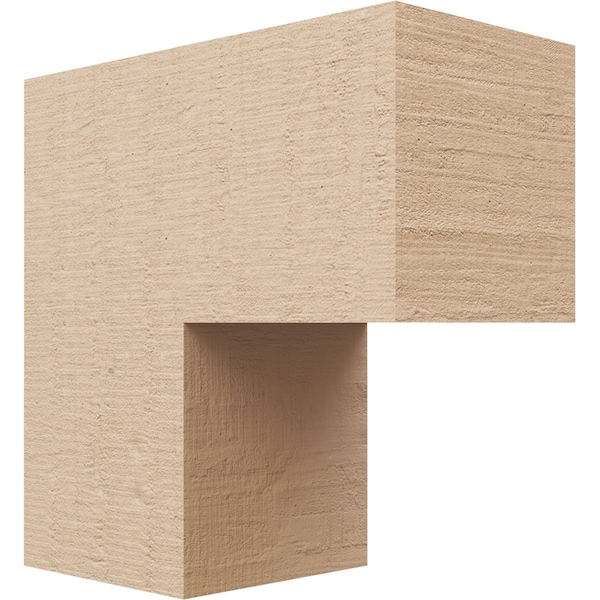 Ekena Millwork 5"W x 10"D x 10"H Classic Chapel Hill Rough Cedar Woodgrain TimberThane Corbel, Primed Tan CORUR05X10X10CHPRCPR - main